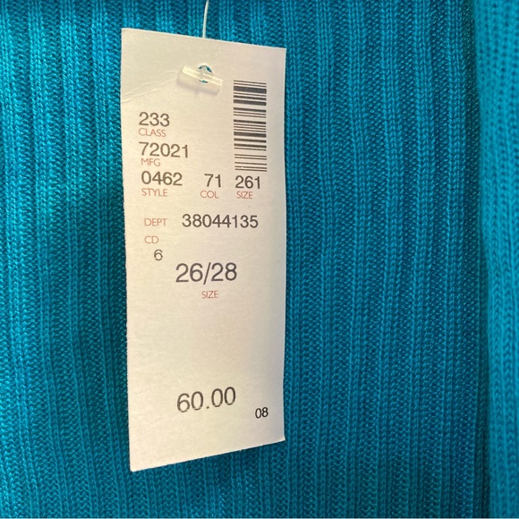 Avenue 26/28 Teal Cardigan NWT - Picture 4 of 8
